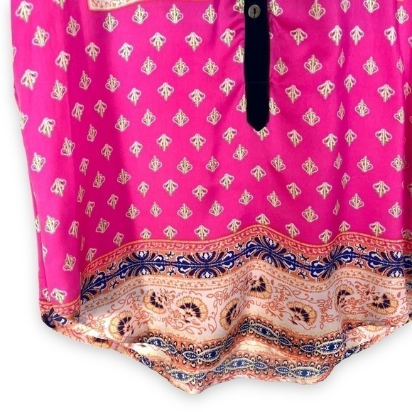 4 for $20 SALE! Brixton Ivy Stitch Fix Bixby Clover Popover Top, Bright Pink, XS - Picture 4 of 10